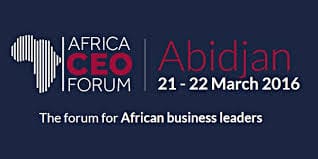 IV edición de África CEO Forum –  21 – 22 Marzo 2016 –  Abiyám  – (Costa  de  Marfil