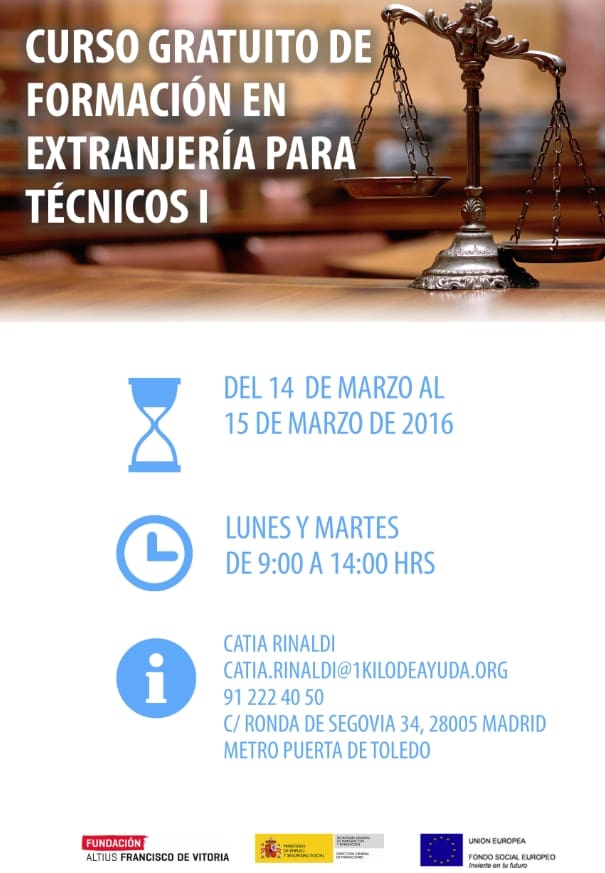 Curso de Extranjería para técnicos y voluntarios