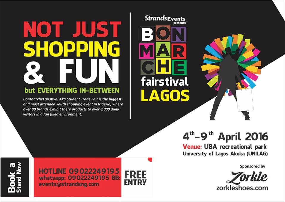 BonMarche Fairstival –  04 – 09 Abril 2016 – Lagos  (Nigeria)