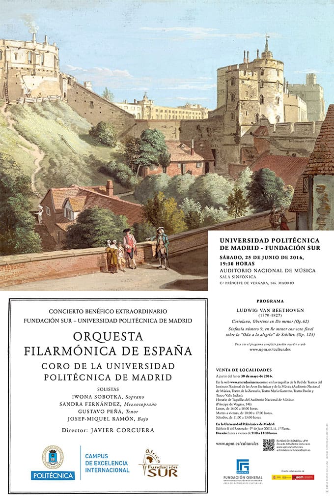 Concierto Extraordinario Fundación Sur – Universidad Politécnica de Madrid – 25 Junio 2016 – Madrid