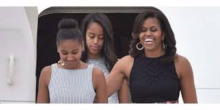 Llegada a Marrakech de Michelle Obama y sus hijas