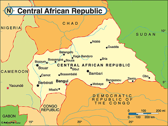 Francia desplegará drones en la República Centroafricana