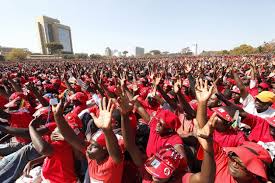 Prohibición de  manifestaciones públicas en Zimbabue