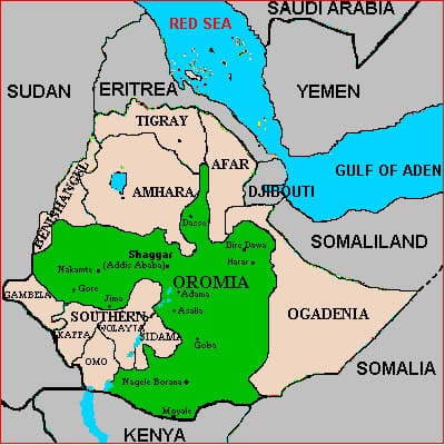 Al menos decenas de muertos en una protesta Oromo en Etiopía