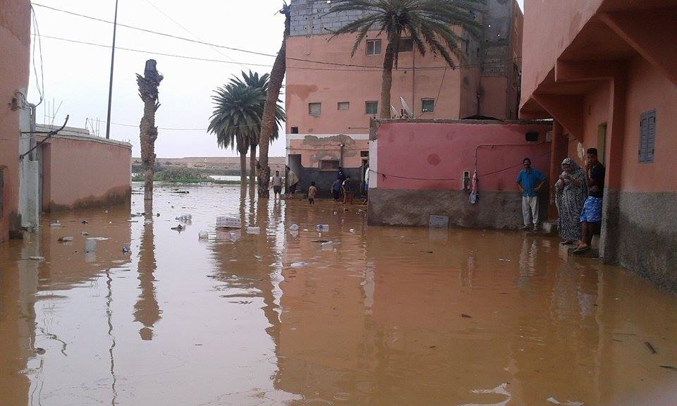 Inundaciones en El Aaiún han causado graves y extensos daños.