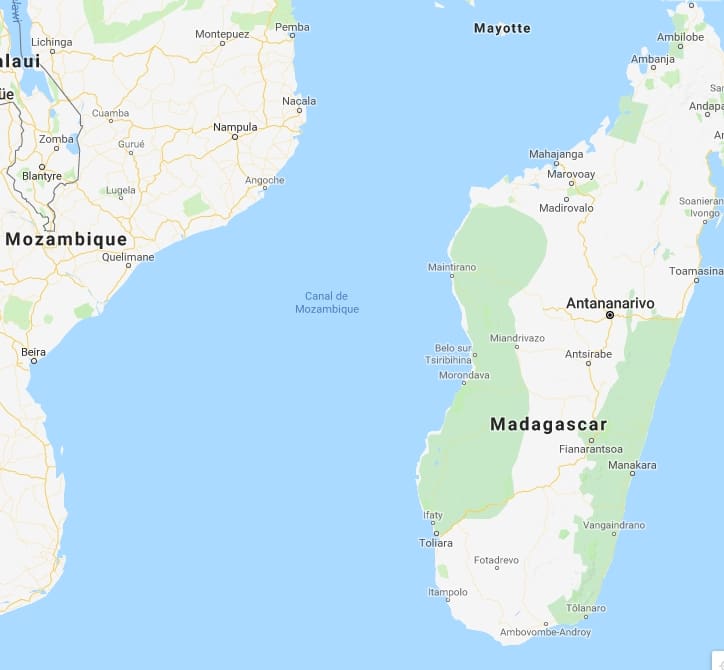 Inundaciones en Mozambique mientras el ciclón tropical Desmond toca tierra