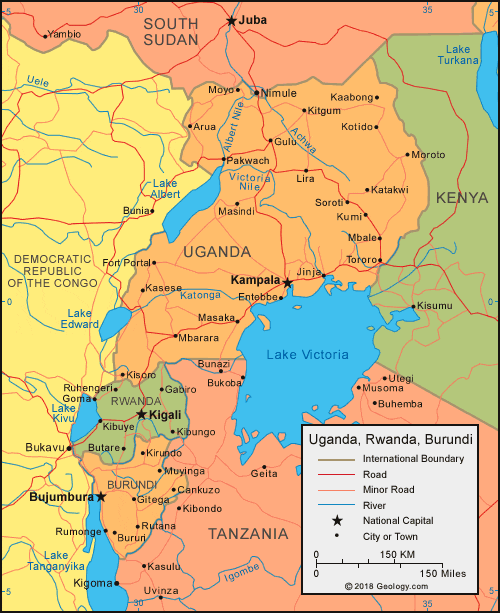 Ruanda  despliega  al  ejército a lo largo de su frontera con Uganda