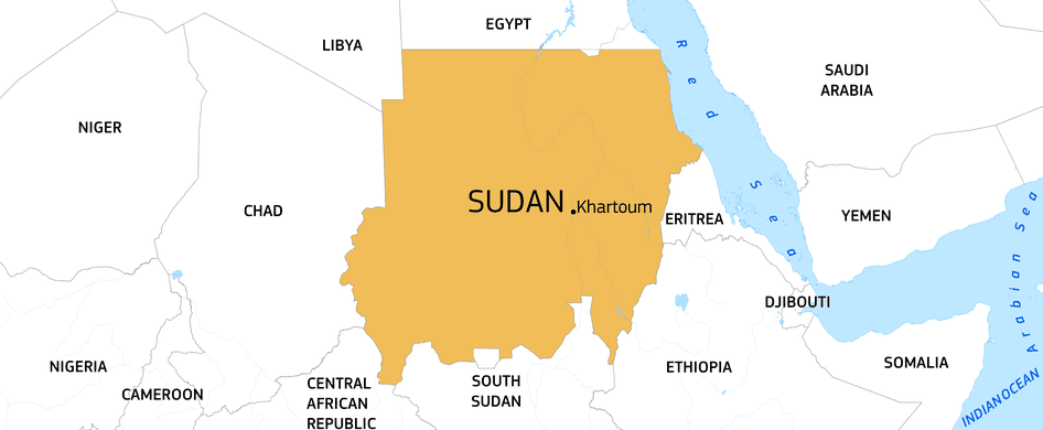 Manifestación del la Sociedad civil sudanesa frente al cuartel general del ejército