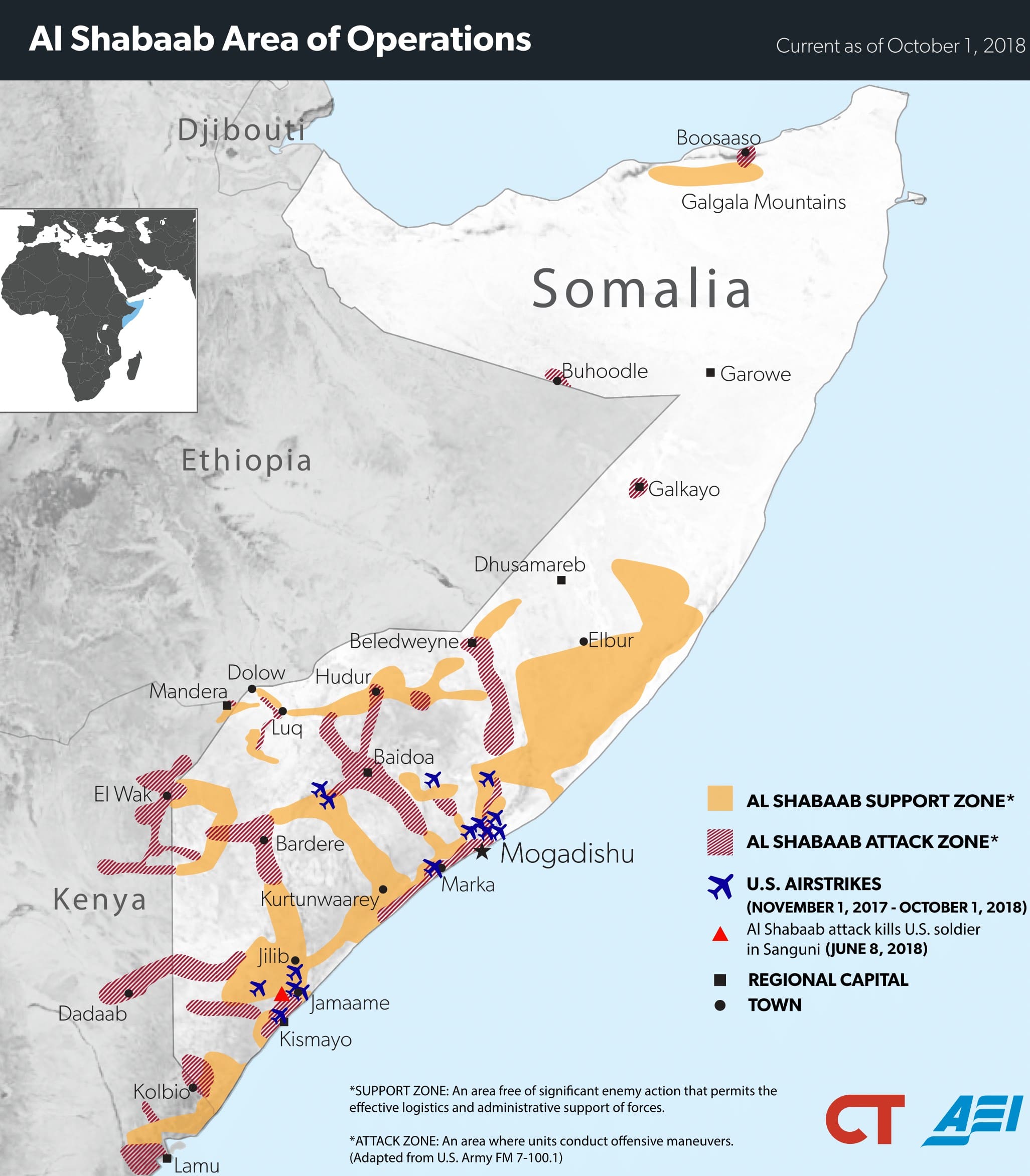 El grupo yihadista Al-Shabaab ataca una base militar estadounidense en Somalia