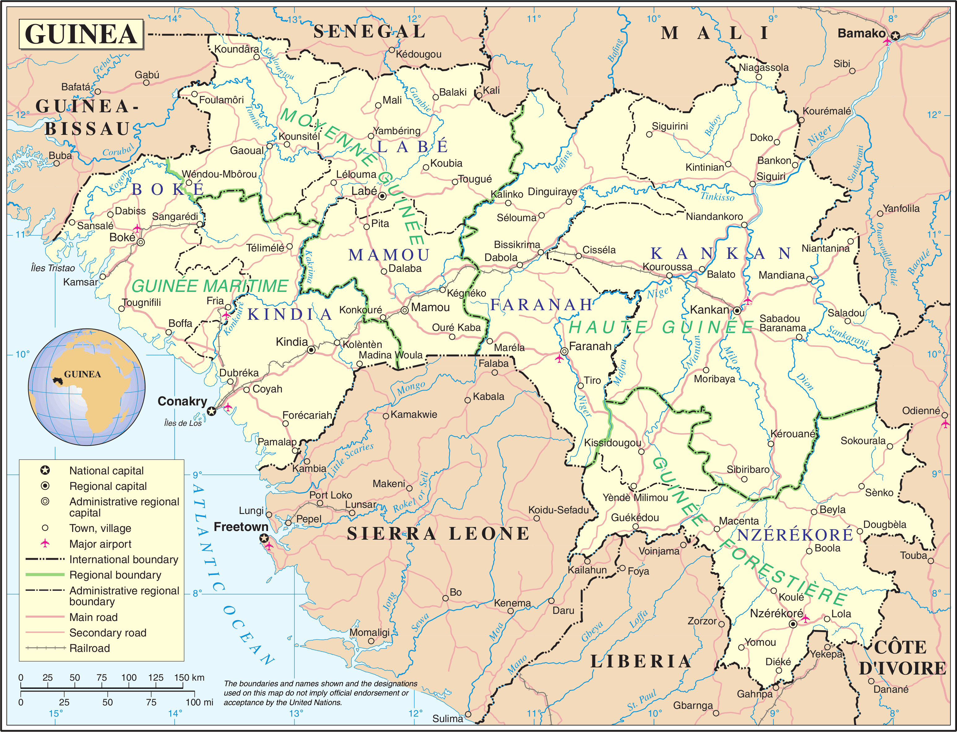 Cinco muertos durante las protestas en Guinea