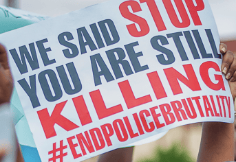 Primer aniversario del movimiento de protesta #EndSARS en Nigeria