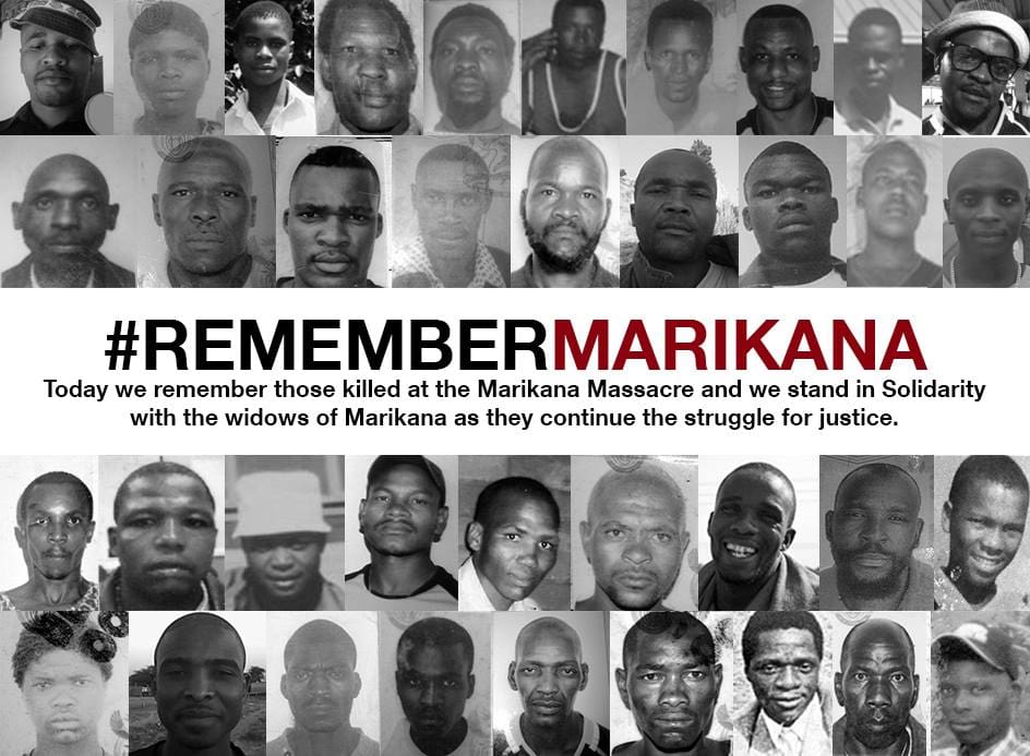 Miners shot down: en recuerdo de las víctimas de Marikana, por Aurora Moreno Alcojor