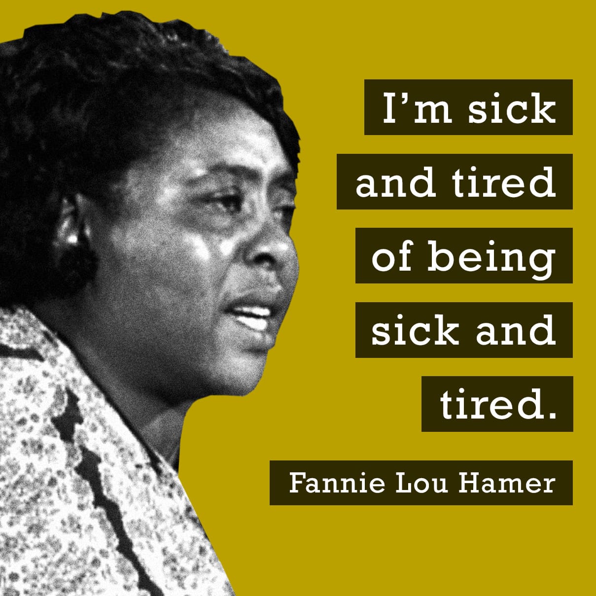 Feliz Cumpleaños, Fannie Lou Hamer